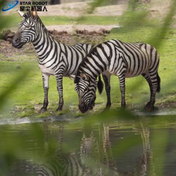 Model Hewan Zebra Ukuran Animatronik