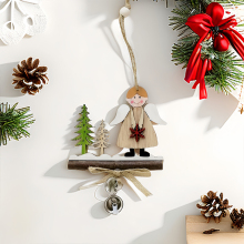 Hot Sale Christmas Tree Hanging Ornament Wooden Christmas For Christmas Decoration