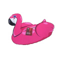 flamingo round beach towel