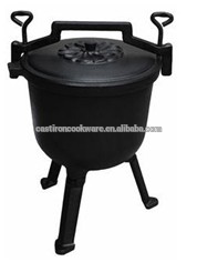 Non-stick Cookware Cast Iron Cauldron Three Legs Pot