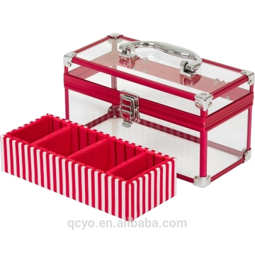 red acrylic Make up box