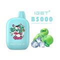 OEM Iget B5000 Fruits de bouffée saveurs ECIGARETTE DISPOST