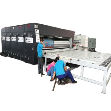 Chain feeding flexo printer slotter machine