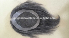 Different Size Wholesale Brazilian Human Hair Grey Hair Mens Toupee