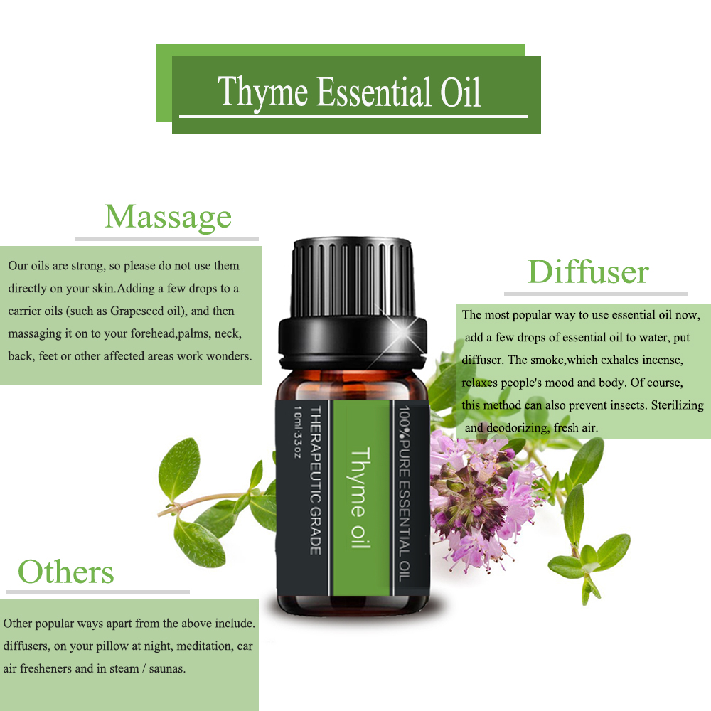 Pure Natural Thyme Essential Oil Culinary Medicinal Use