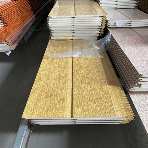 embossed metal Fire proof exterior and interior insulation sandwich panel