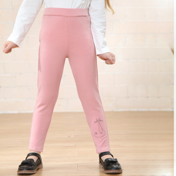 Children fashion tight sweat pants elastic print baby girls fancy legging