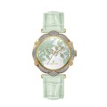 Leather Women Jewelry Watch With MOP Dial