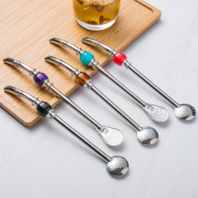 Stainless Steel Yerba Mate Straws with Filter Spoon