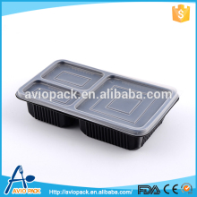 Eco friendly microwaveable plastic PP compartment lunch box