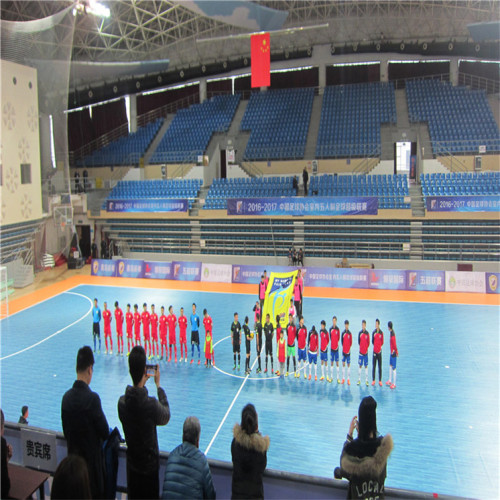 Kunststof vloeren voor zaalvoetbal futsal