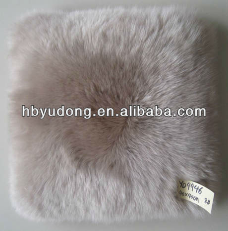 long hair lambskin cushion