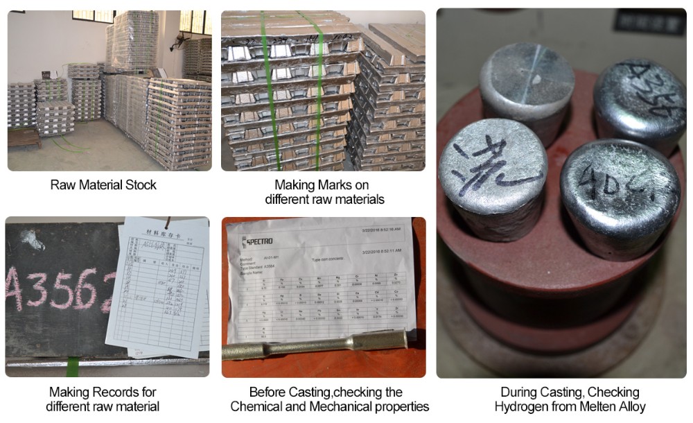 China foundry supply cast aluminum mobile medical cart base medical trolley base permanent mold aluminum cast