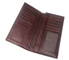 Factory wholesale animal leather wallet vintage leather men long purse