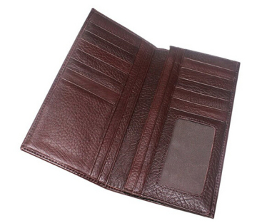 Factory wholesale animal leather wallet vintage leather men long purse