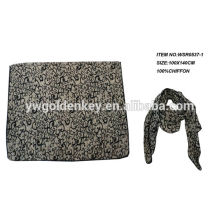 2014-2015 Spring/Summer scarf in 100% Chiffon Polyester ,hot-selling immitation silk ,fashion floral printing