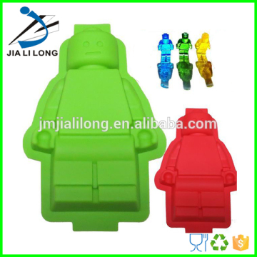 Heat resistant silicone lego cake mold