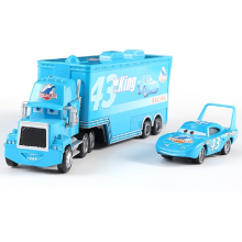 Lightning McQueen Disney Pixar Cars 3 Toy Uncle Mike Container Car Set No. 43 Car King Combination Vehicle Boy Children Toy Car