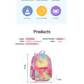 Gradient color plush backpack bag Colorful plush bag for children and students