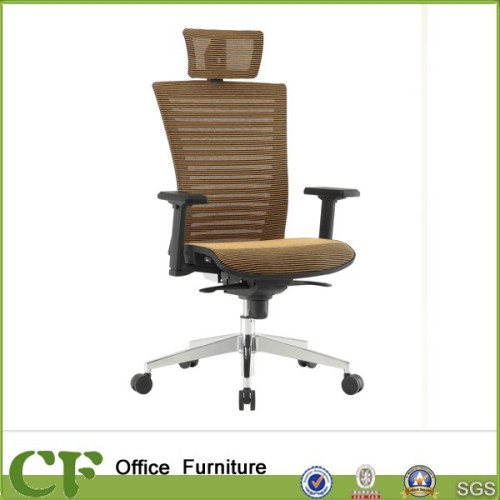 CF high back aluminum Base mesh executive office chair furniture with wheels