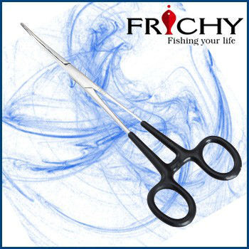 PVC Handle Plated Fly Fishing Forceps - FP0405 6.5"