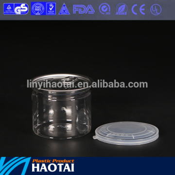 Linyi plastic easy open PET CAN,pet food can in China