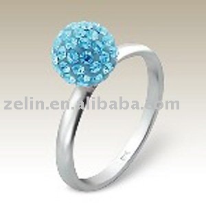 turquoise crystal ball ring jewelry,finger ring