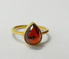 925 Sterling silver Garnet hydro Gemstone Ring