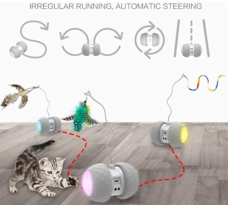 Robotic Cat Feather Toy