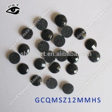12MM Round Shape Black Color Faceted Epoxy Rhinestone Hot fix Epoxy Stone