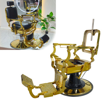 Luxury Vintage Antique Gold Takara Belmont Barber Chair Frame