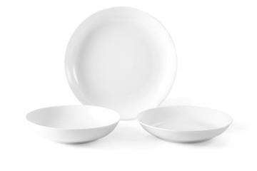 18PC Hotel White Dinnerware Set