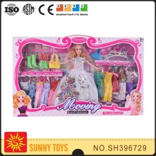 Hot!!! Fashion Girl Doll Toys Set with Dresses