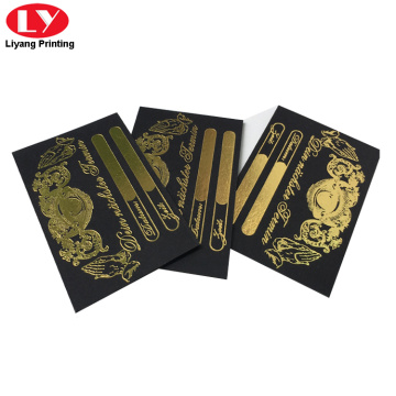 Thick Gold Foil Black Business Cards