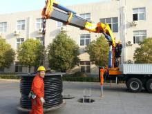 high quality 25 ton knucle boom truck mounted crane for sale,SQ500ZB4