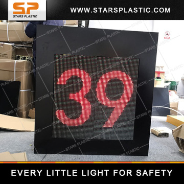 Radar your speed detector control warning solar LED signs