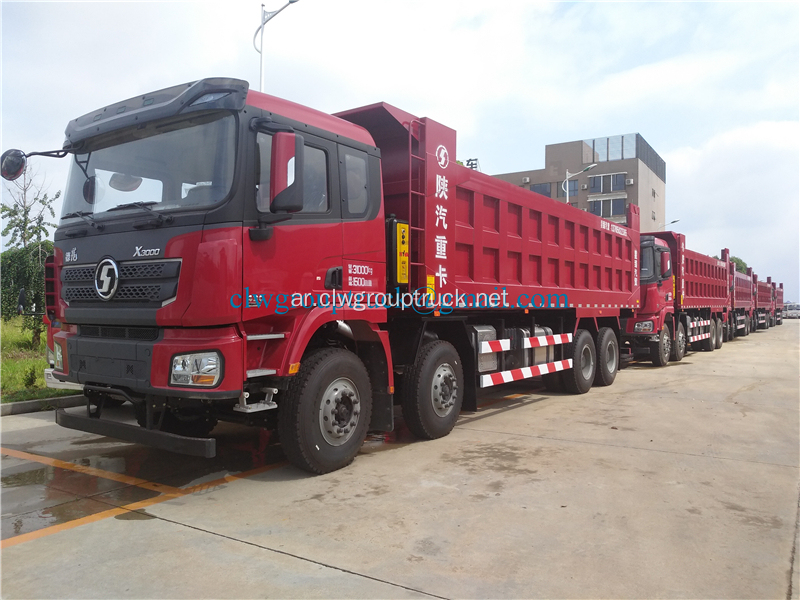 Shanqi 50T 8 * 4 375hp شاحنة قلابة