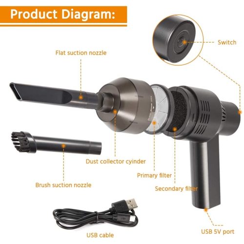 Rechargeable Mini Cordless USB Cleaner for Computer