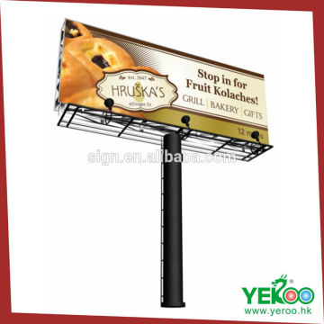 Anti-Shock&Corrosion Outdoor Advertising Phote Frame Column Billboard, Big Signage Board