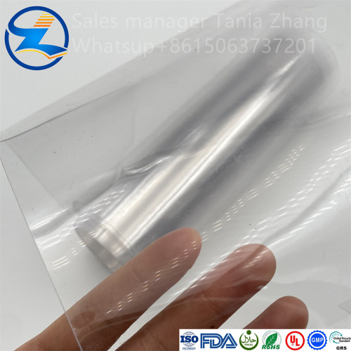 Película de PVC transparente transparente de 240mic