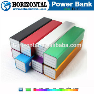 Top selling mini mobile power bank charge for gift ,2600mAH power bank colorful ,portable power bank promotional