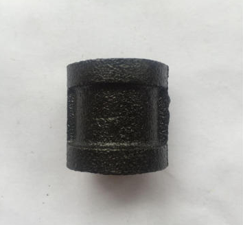 Malleable iron pipe fitting ,beaded black coupling