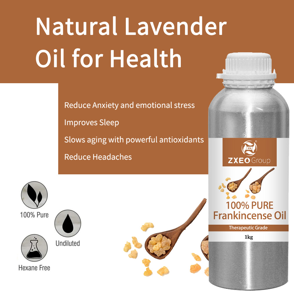 100% प्राकृतिक अरोमाथेरेपी फ्रैंसिनेंस आवश्यक तेल शुद्ध निजी लेबल आवश्यक तेल