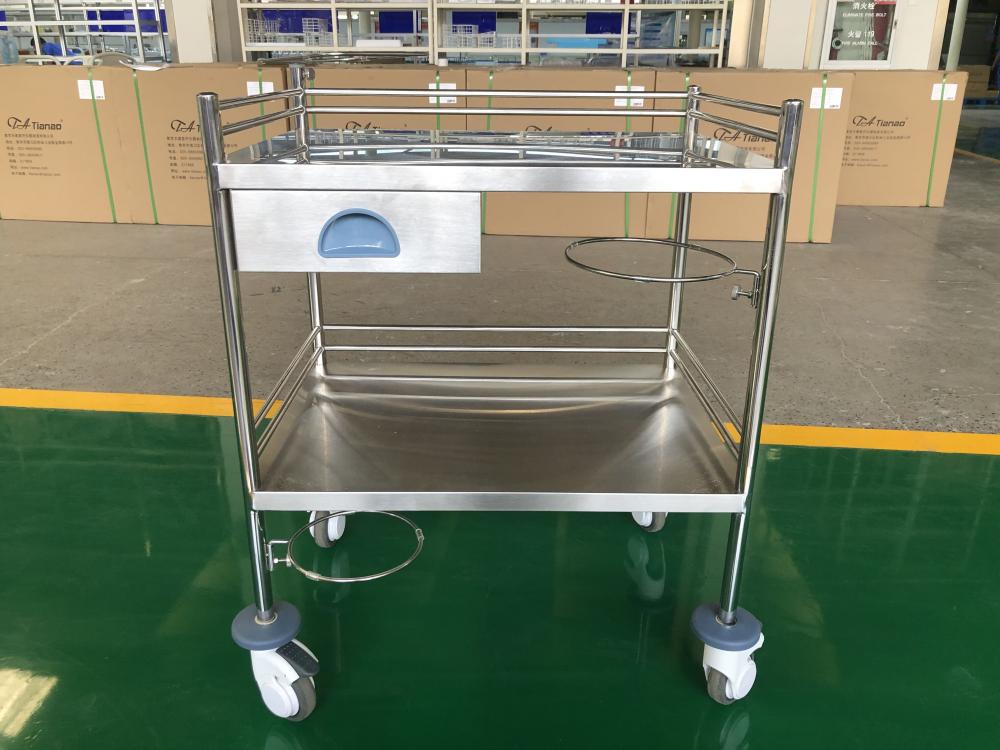 Hospital Stainless Steel Easy-optional Nursing Trolley
