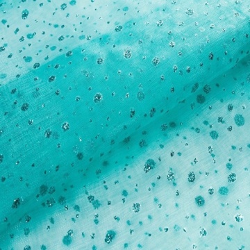 Blue nylon plain cheap organza fabric rolls