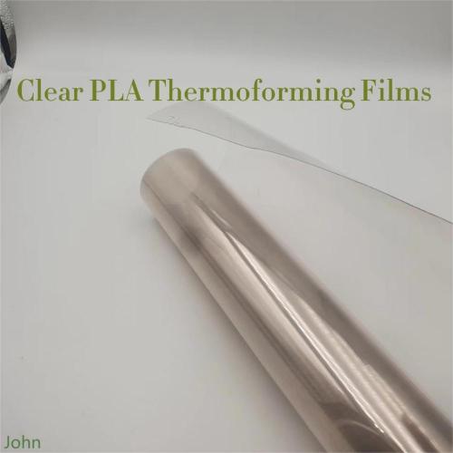 Filme termoformado transparente PLA
