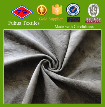 100 polyester suede fabric/weft knitted suede for sofa