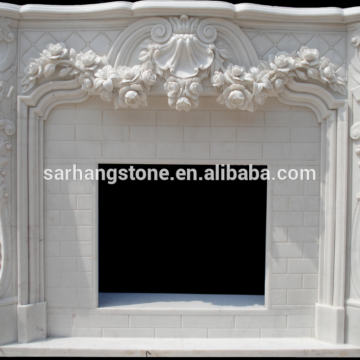 chinese marble fancy fireplace