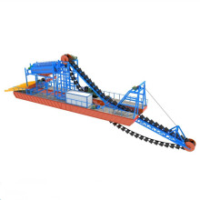 Chain Bucket Dredger Floating Gold Dredging Equipment