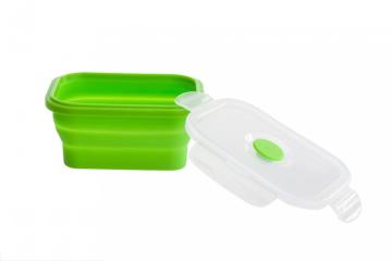 Fashion Collapsible Silicone Lunch Containers Folding Boxes